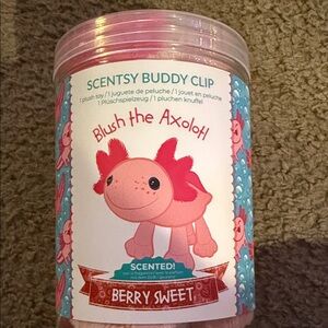 Blush the Axolotl Scentsy Buddy Clip